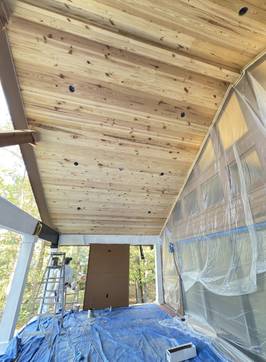 Porch before painting